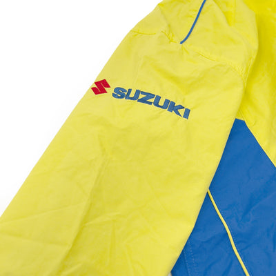 Genuine Retro 1990s JDM Japan Team Suzuki Racing Staff Jacket Yellow - Sugoi JDM
