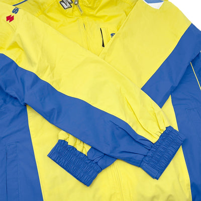 Genuine Retro 1990s JDM Japan Team Suzuki Racing Staff Jacket Yellow - Sugoi JDM