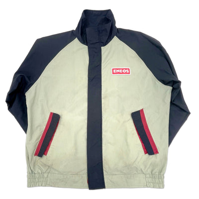 Genuine Retro Japan ENEOS Oil Fuel Light Working Jacket Blue - Sugoi JDM