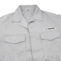 Genuine Retro JDM Japan Mazda Technician Mechanic Staff Jacket Gray - Sugoi JDM