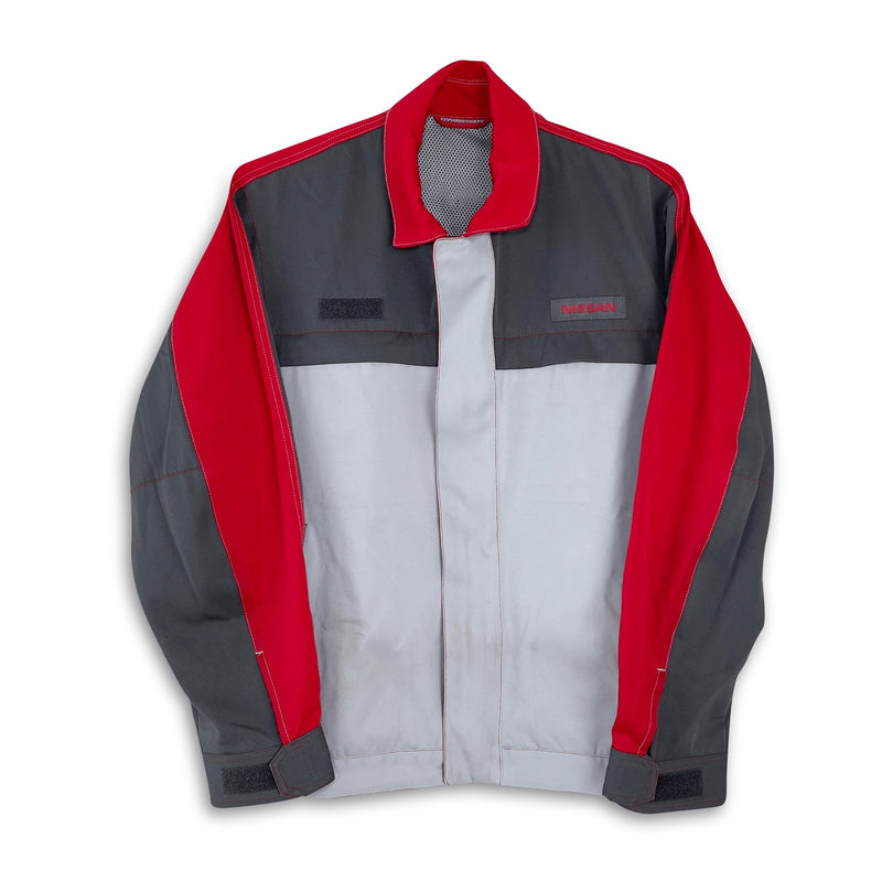 Genuine Retro JDM Workwear Nissan Japan Mechanic Jacket Coat Red - Sugoi JDM