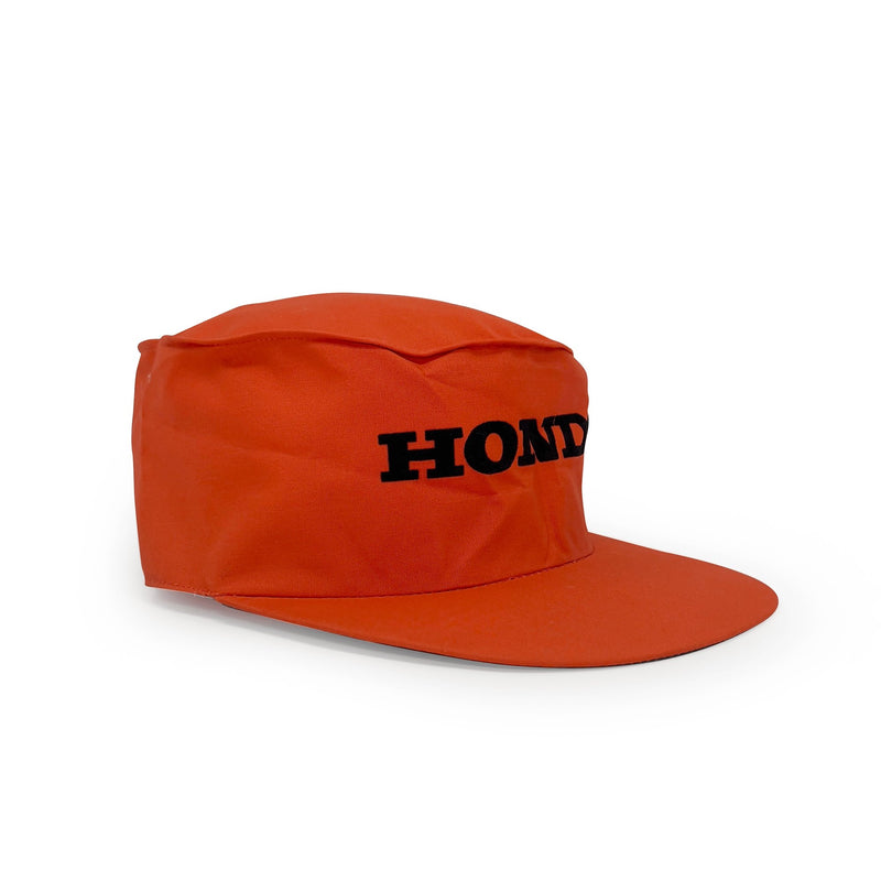 Genuine Retro Showa Era Japan Honda Motors Primo Work Cap Hat Orange - Sugoi JDM