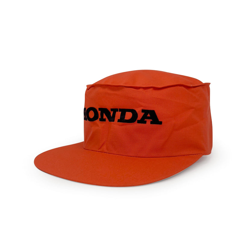 Genuine Retro Showa Era Japan Honda Motors Primo Work Cap Hat Orange - Sugoi JDM