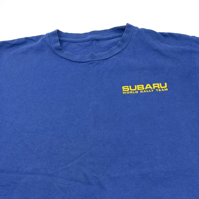 Genuine Vintage Japan JDM Subaru WRC World Rally Team 555 Shirt Blue - Sugoi JDM
