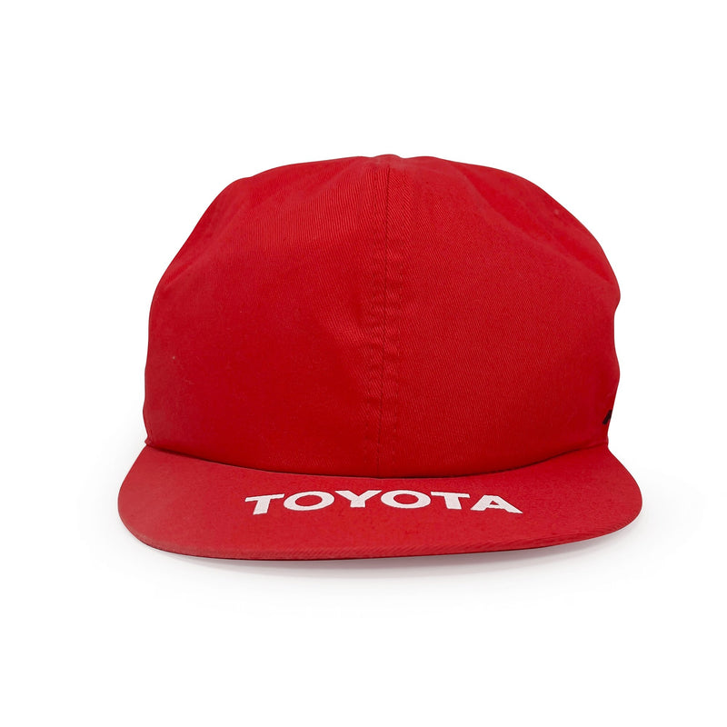 Genuine Vintage JDM Japan Showa Era Toyota Parts Hat Cap Red - Sugoi JDM