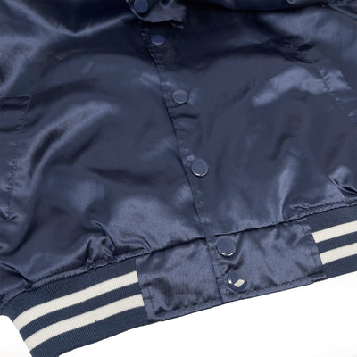 Genuine Vintage JDM Japan Suntory Boss Coffee Varsity Jacket Navy - Sugoi JDM