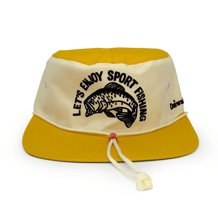 Genuine Vintage Showa Era Japan Daiwa Fishing Team Cap Hat Yellow