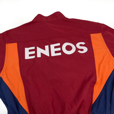 Japan Eneos Oil Short Sleeve Summer Jumpsuit Coveralls Tsunagi Mechanic Suite - Sugoi JDM