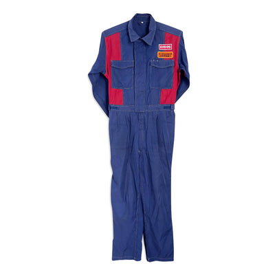 Japan JDM Eneos Oil Dr. Drive Summer Coveralls Tsunagi Mechanic Suite Blue - Sugoi JDM