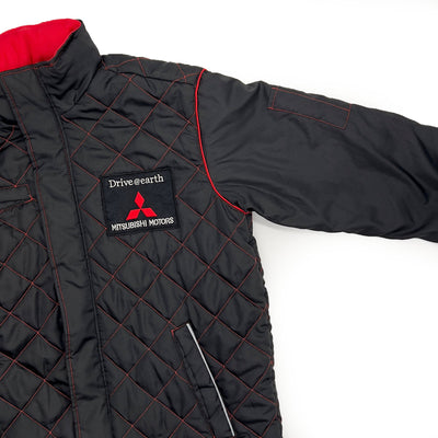 Japan JDM Mitsubishi Motors Service Staff Mechanic Hooded Jacket Black - Sugoi JDM