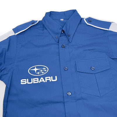 Japan JDM Subaru World Rally Team WRC STi Button Up Long Sleeve Shirt - Sugoi JDM