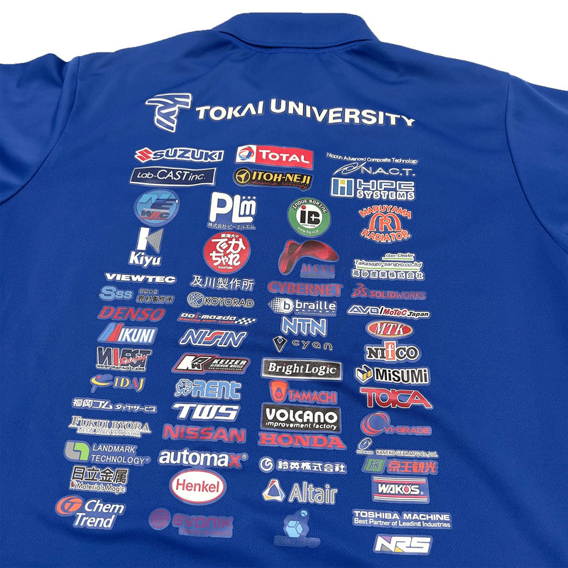 Japan JDM Tokai University Formula Racing Team Polo Shirt Blue - Sugoi JDM
