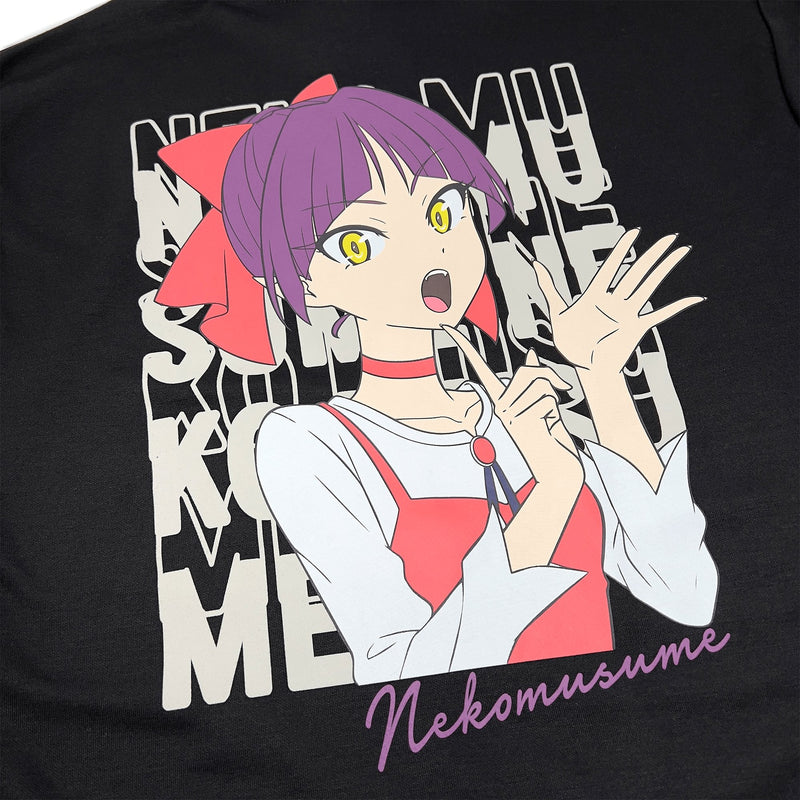 Japan Limited Edition Collaboration Nekomusume Anime Sweatshirt Black - Sugoi JDM