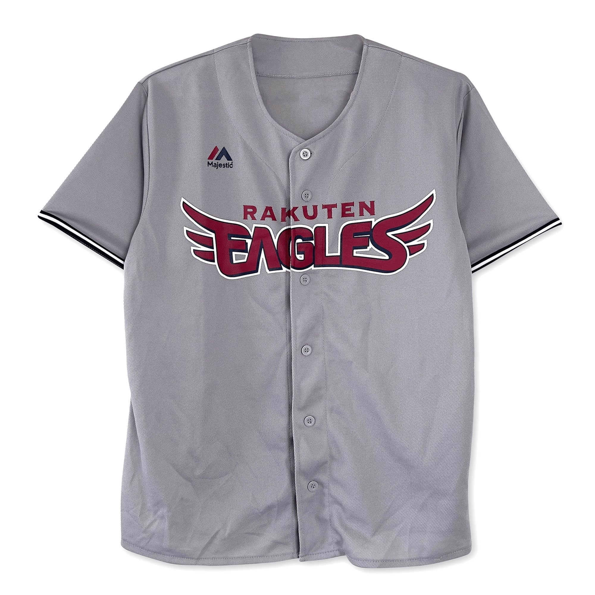 Japan NPB Baseball Majestic Tohoku Rakuten Eagles 2021 Jersey Grey