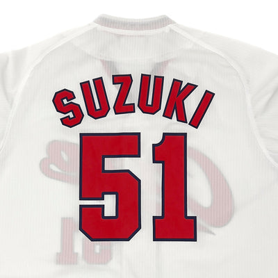 Japan Retro Hiroshima Carp Baseball Home Replica Jersey Suzuki Seiya #51 - Sugoi JDM