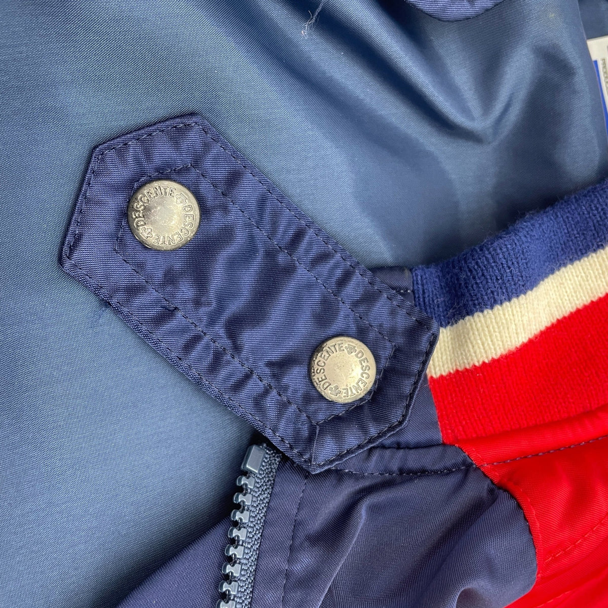 Maker of Jacket Fashion Jackets 90’s Red and Blue Vintage Varsity