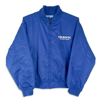 JDM Japan Calsonic Team Impul JGTC Super GT Racing Winter Jacket Blue - Sugoi JDM