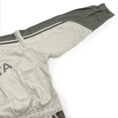 JDM Japan Retro Toyota Tecno Summer Coveralls Mechanic Suite Tsunagi Grey - Sugoi JDM