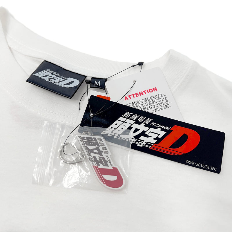JDM Limited Edition AVAIL X Initial D Collaboration T Shirt With Key Chain White - Sugoi JDM