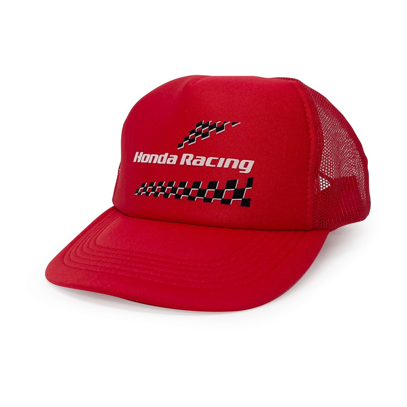 JDM Retro Japan Honda Racing Apex Win Mesh Trucker Hat Red - Sugoi JDM