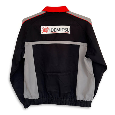 JDM Retro Japan Idemitsu Gas Station Mechanic Bomber Jacket Black - Sugoi JDM