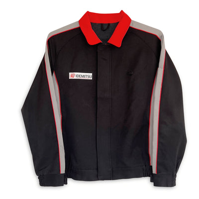JDM Retro Japan Idemitsu Gas Station Mechanic Bomber Jacket Black - Sugoi JDM