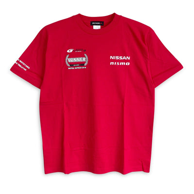 JDM Retro Nismo Motul Autech Nissan Skyline GT-R Super GT Winner Shirt 2011 Red - Sugoi JDM