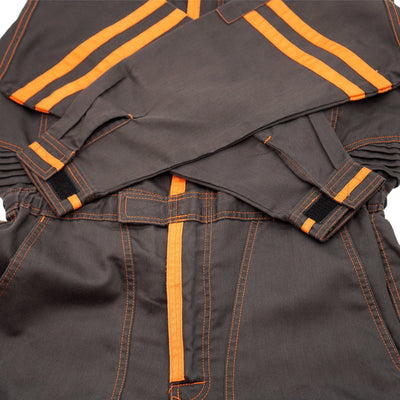 JDM Retro Toyota Corolla Coveralls Summer Mechanic Suite Tsunagi Dark Brown - Sugoi JDM