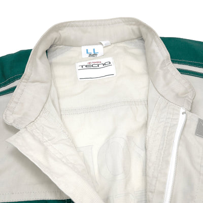 JDM Retro Toyota Toyopet Tecno Jumpsuit Coveralls Mechanic Suite Tsunagi Green - Sugoi JDM