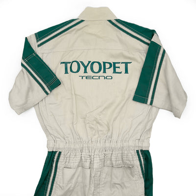 JDM Retro Toyota Toyopet Tecno Short Sleeve Coveralls Tsunagi Green - Sugoi JDM