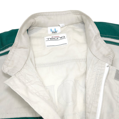 JDM Retro Toyota Toyopet Tecno Summer Coveralls Mechanic Suite Tsunagi Green - Sugoi JDM