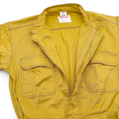 JDM Toyota Japan Automotive Engineering College Summer Coveralls Tsunagi Brown - Sugoi JDM