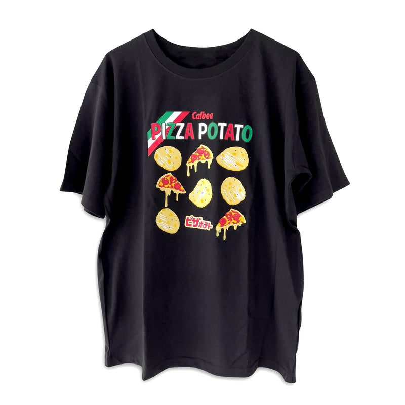 Limited Edition Calbee Japanese Snacks Collection T Shirt Pizza Potato - Sugoi JDM