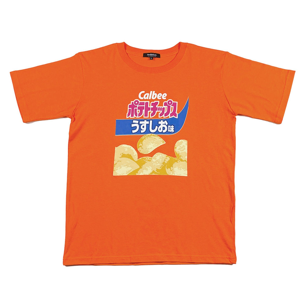 Limited Edition Classic Calbee Japanese Potato Chips Snacks T Shirt Orange - Sugoi JDM