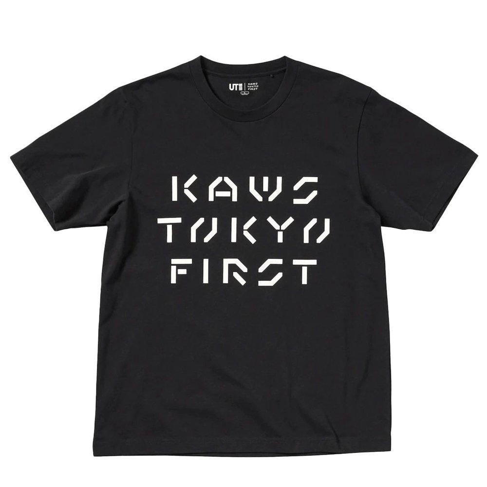 Limited Edition Japan KAWS X UNIQLO Tokyo First Wordmark Tee - Sugoi JDM