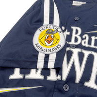Limited Edition Retro NPB Japan Softbank Hawks Baseball Jersey Blue - Sugoi JDM