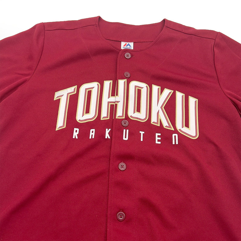 Majestic NPB Japan Baseball Tohoku Rakuten Eagles Promotional Jersey Red - Sugoi JDM