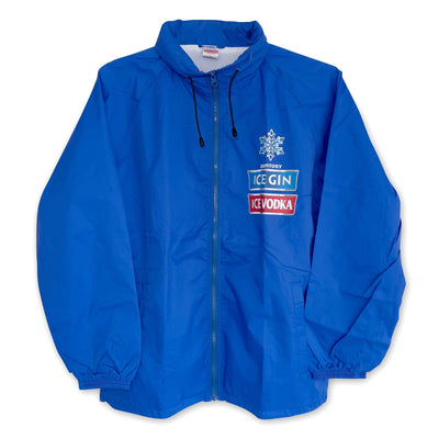 New Genuine Retro Japan JDM Suntory Iced Jin Vodka Hoodie Jacket Blue - Sugoi JDM