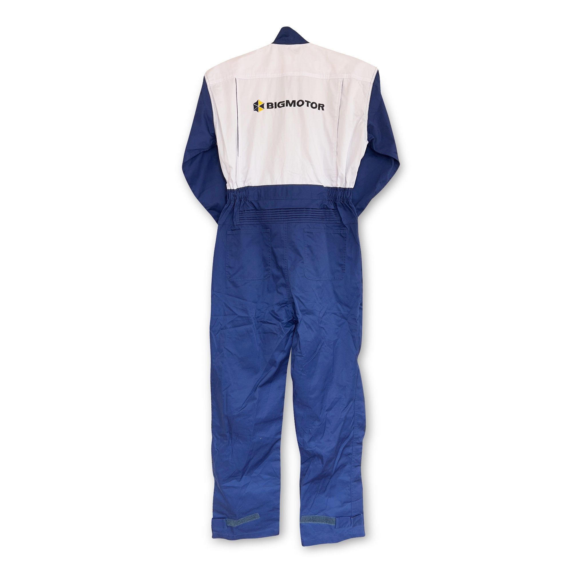 New Genuine Retro JDM Japan Big Motor Mechanic Tsunagi Coveralls Blue - Sugoi JDM