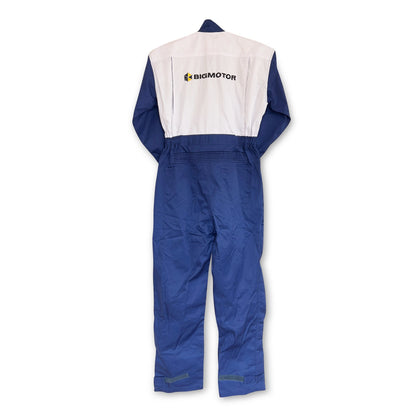 New Genuine Retro JDM Japan Big Motor Mechanic Tsunagi Coveralls Blue - Sugoi JDM