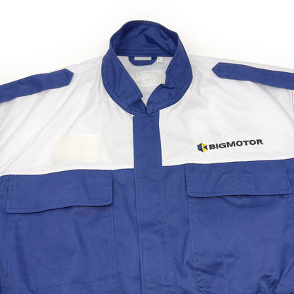 New Genuine Retro JDM Japan Big Motor Mechanic Tsunagi Coveralls Blue - Sugoi JDM