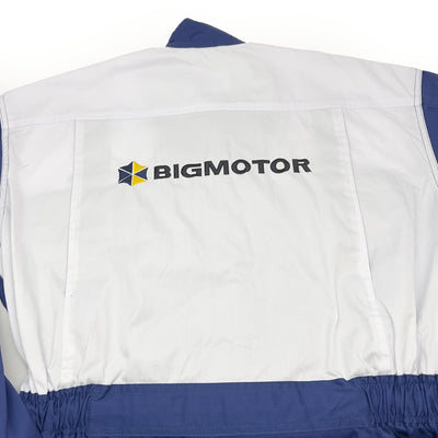 New Genuine Retro JDM Japan Big Motor Mechanic Tsunagi Coveralls Blue - Sugoi JDM