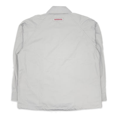 New Genuine Retro JDM Japan Nissan Technician Mechanic Staff Jacket Gray - Sugoi JDM