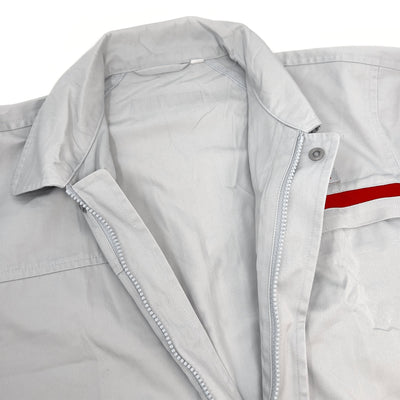 New Genuine Retro JDM Japan Nissan Technician Mechanic Staff Jacket Gray - Sugoi JDM