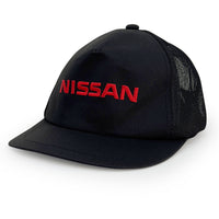 New Japanese JDM Nissan Pitwork Mechanic Summer Mesh Hat Cap Black - Sugoi JDM