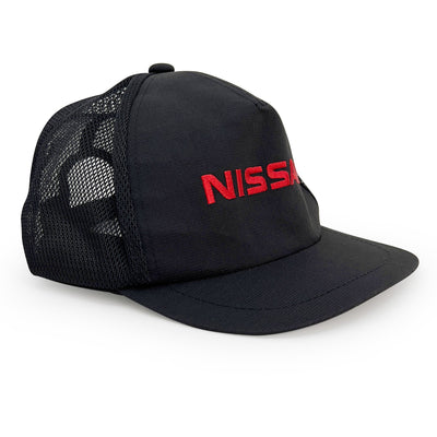 New Japanese JDM Nissan Pitwork Mechanic Summer Mesh Hat Cap Black - Sugoi JDM