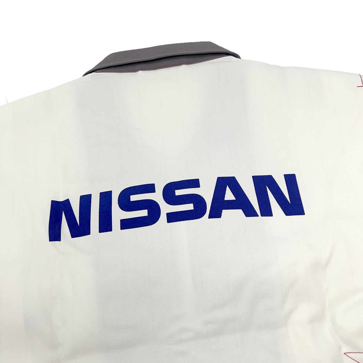 New JDM Retro Rare Japan Nissan Genuine Parts Staff Jacket White - Sugoi JDM