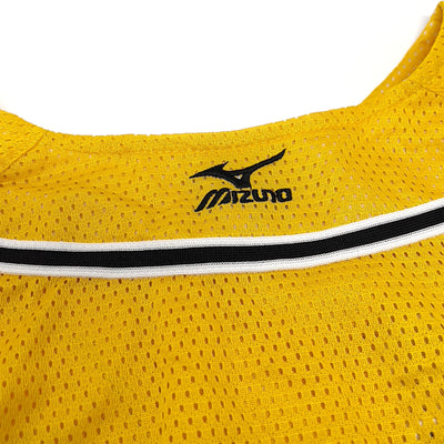 New Mizuno Retro Japan Hanshin Tigers Fan Club Baseball Knit Jersey White Yellow - Sugoi JDM