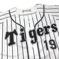 New Mizuno Retro Japan NPB Hanshin Tigers Shintaro Fujinami Jersey Light Gray - Sugoi JDM