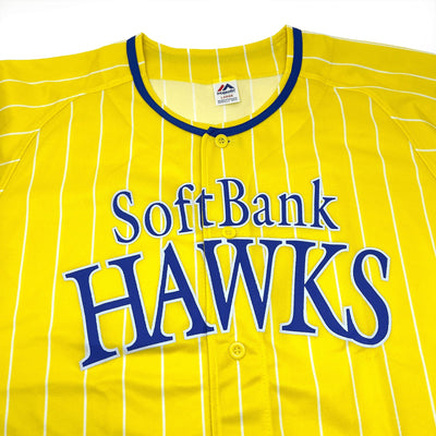 New NPB Japan Fukuoka Softbank Hawks Baseball Jersey 2020 Yellow - Sugoi JDM